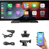 Écran Portable de Voiture 10,3'' HD IPS avec Android Auto et Apple CarPlay sans Fil, Émetteur FM Bluetooth, Compatible 7V-32V pour Camions et Fourgonnettes