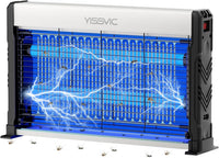 Lampe Anti Moustique Intérieur avec Cordon 2M et 2 Bases Fixes Tue Mouche Electrique Appareil LED Destructeur d'Insectes Efficace Contre Moustiques, Mouches et Autres Insectes Volants