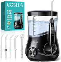 COSLUS E1 Hydropulseur dentaire de qualité supérieure, noir