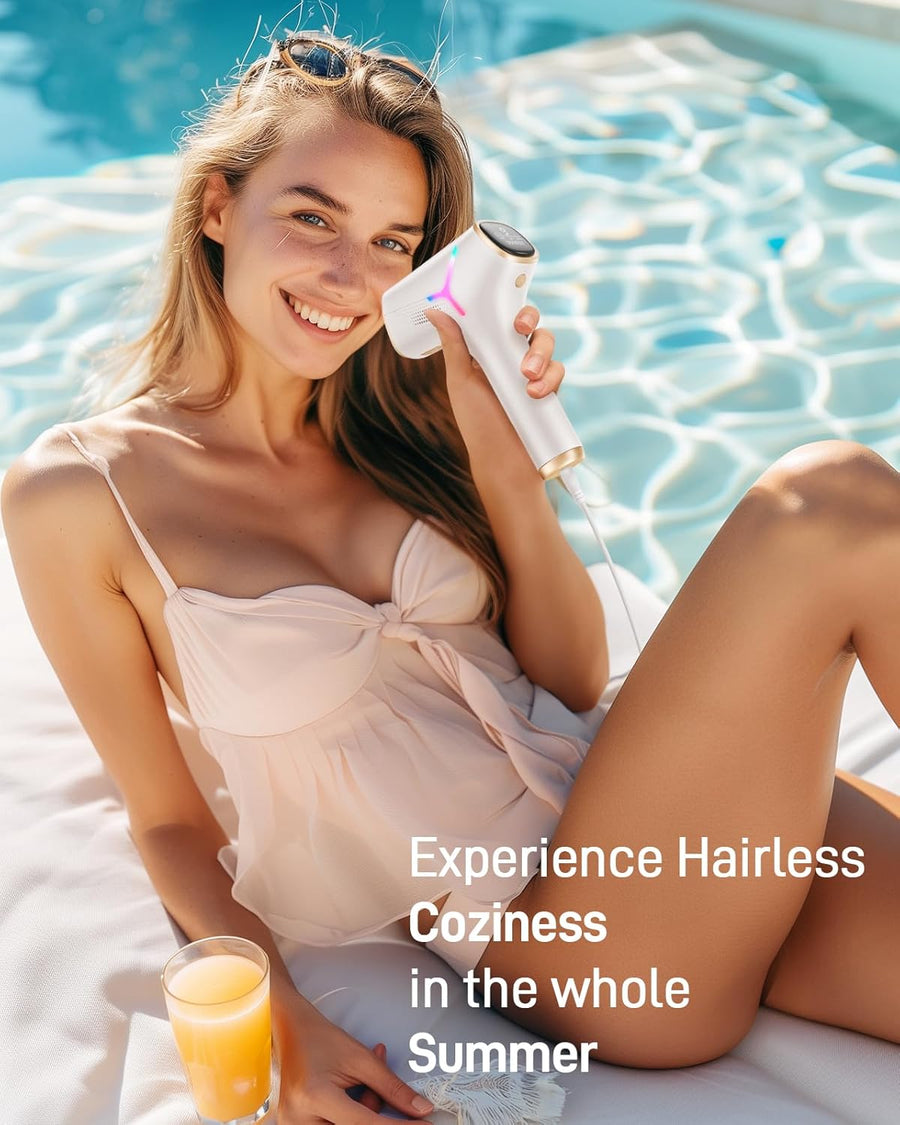 Epilateur Lumière Pulsée Laser 999,900 Flashes IPL Epilation Definitive Indolore corps entier
