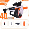 Pistolet Jouet Sniper Soft Bullet Gun - Blaster en Mousse avec Chargeur en Chaîne de 24 Darts, 40 Balles en Mousse et Lunette de Visée