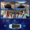 Dashcam Rétroviseur 4 Canaux 1080P, IPS Tactile 9,7 Pouces Trois Vues 720P, WiFi, Streaming, Aide au Recul, Enregistrement en Boucle et Carte 64 Go pour Conduite Quotidienne