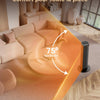 Chauffage d'Appoint, 2000W PTC Chauffage Electrique, Oscillant à 75°, 3 Modes, Minuterie 24H, Télécommande, Protection contre Basculement/Surchauffe, Radiateur Soufflant