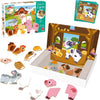 Goula Ferme magnétique Jouet Enfant Eveil 1er Age Jeu Educatif 12 Animaux de la Ferme en Bois magnétique A Assembler 10 Cartes modèles Dès 2 Ans