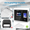 Pointeuse Horaire Personnel Francais Empreinte Digitale Badgeuse Badge Carte Employés Petites Entreprises jusquà 1000 utilisateurs sans WiFi 0 Frais Mensuels Scan