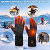 Gant Chauffants Taille L Rechargeables 7,4 V 22,2 Wh Gants chauffants, chauffage rapide, écran tactile pour la conduite, ski, camping et la randonnée