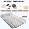Matelas gonflable pour SUV avec pompe - Matelas gonflable de voiture d'extérieur pour dos SUV - Matelas de couchage portable BLANC