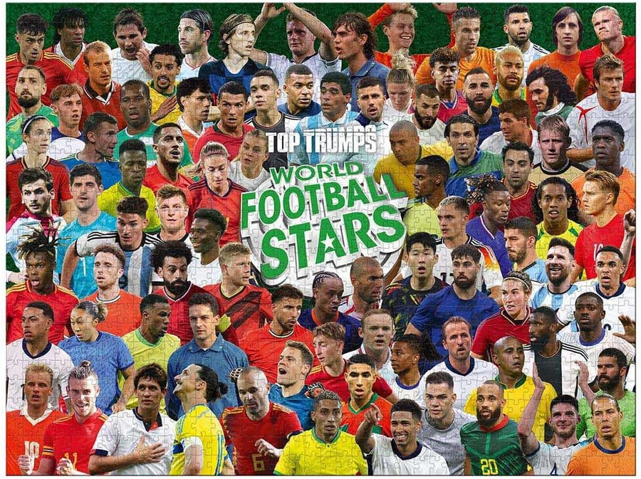 World Football Stars Puzzle 1000 Pieces + Poster 1000 pièces, Affiche incluse, Grand format, Haute qualité, Puzzle adulte, Défi logique, Moment détente, Idée cadeau