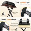 Support de clavier et banc de clavier - 6 niveaux réglables en hauteur - Double X-Frame - Pour clavier de 61, 76 et 88 touches - Charge maximale : 168 kg