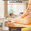Radiateur soufflant 1500W PTC céramique chauffant, chauffage d’appoint portable - Faible consommation d’énergie, silencieux, protection anti-basculement et contre la surchauffe