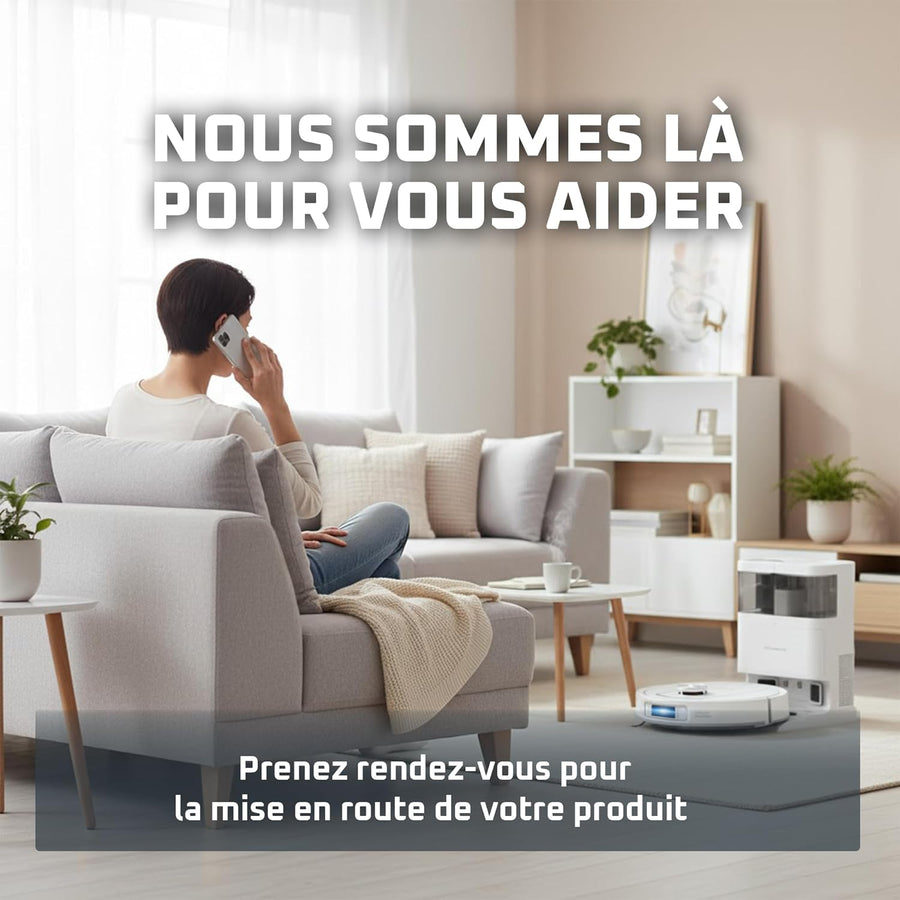 Rowenta X-PLORER Serie 580 Max, Robot aspirateur Laveur, Auto-Nettoyage et séchage des serpillières, Collecte Auto de la poussière, 10000 Pa, RR9547E0