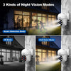 Caméra Surveillance WiFi Extérieure 1080p Caméra de sécurité Vision Nocturne Suivi Automatique Détection Mouvement