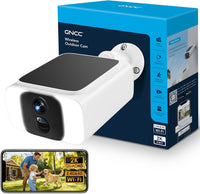 Camera Surveillance 4MP WiFi Exterieure sans Fil Solaire, 5G/2.4GHz WiFi Camera Exterieur avec Panneau Solaire, Vision Nocturne Couleur, Audio Bidirectionnel, PIR Sirène