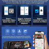 Dashcam Rétroviseur 4 Canaux 1080P, IPS Tactile 9,7 Pouces Trois Vues 720P, WiFi, Streaming, Aide au Recul, Enregistrement en Boucle et Carte 64 Go pour Conduite Quotidienne