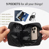 Sacoche Bandoulière Cuir Sacoche Homme et Femme Sacs à Bandoulière Petit Shoulder Bag Crossbody NOIR