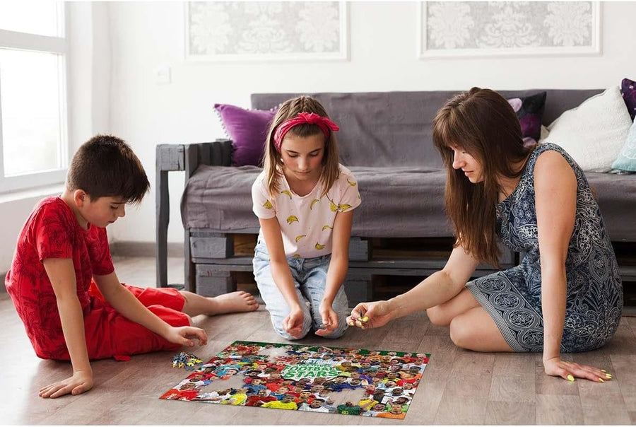 World Football Stars Puzzle 1000 Pieces + Poster 1000 pièces, Affiche incluse, Grand format, Haute qualité, Puzzle adulte, Défi logique, Moment détente, Idée cadeau