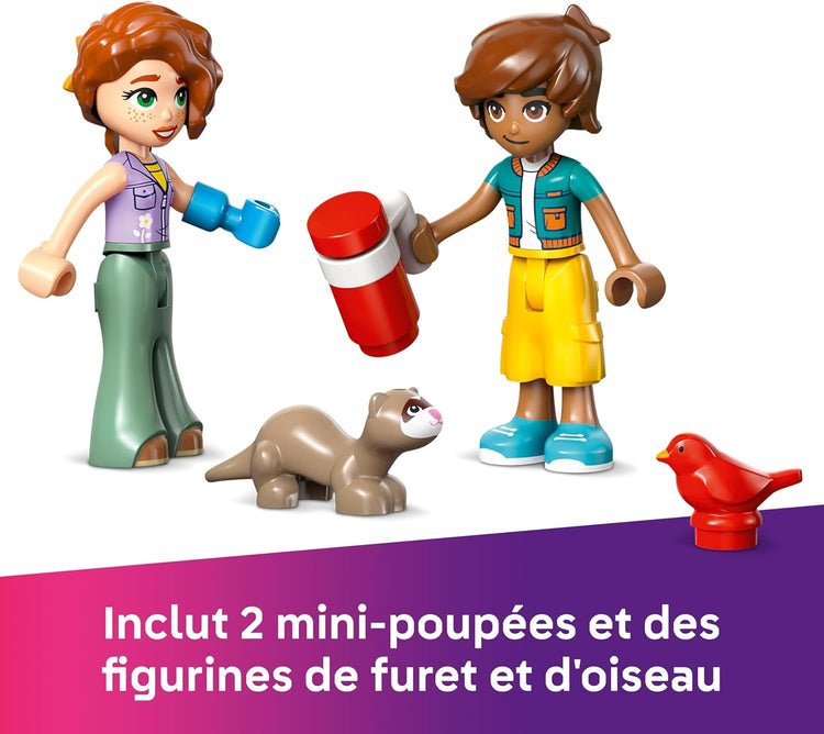 LEGO Friends La Chambre d’Autumn Jeu créatif sur Le thème de la Nature et des Animaux - 2 Mini-poupées et Un Furet 42646