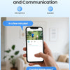 4K 8MP UHD Pan & Tilt Caméra de Surveillance WiFi Extérieure avec Carte Mémoire 64GB et Vue à 360°, Détection IA Visage/Véhicule, Suivi Automatique, Vision Nocturne, Audio Bidirectionnel