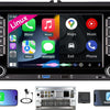 Autoradio Linux pour VW Golf 5 6/Polo,Radio VW avec CarPlay & Android Auto sans Fil Intégrés,Écran 7" pour VW Compatible Commandes au Volant d'origine,AM/FM/RDS,Bluetooth,DSP
