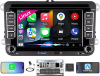 Autoradio Linux pour VW Golf 5 6/Polo,Radio VW avec CarPlay & Android Auto sans Fil Intégrés,Écran 7