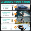 Gonfleur de pneus sans fil compresseur d'air portable pompe à pneus de voiture numérique DC 12V 150PSI pompe à air électrique