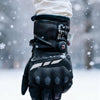 Gants Moto Chauffants, CE Niveau 1 KP, Écran Tactile Chauffage jusqu'au bout des doigts, 3 niveaux, mode intelligent, batterie rechargeable 7,4 V, imperméables, modèle : MG7502H