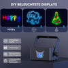 DiscoLicht PartyLicht avec Bluetooth-App, 3D DIY Animation Disco Lumière avec Batterie 5200 mA, Animation DJ Party Lumières avec Télécommande et DMX 512, pour Party Bar Halloween Noël