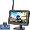 Caméra de Recul Sans Fil, 4.3 Pouces HD IPS Moniteur IP69 Imperméable Vision Nocturne, Grand Angle/Aide au Recul/Image Flip Caméra de Recul pour Camping Car Caravane Camions Remorques