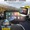 Écran CarPlay de moto 6,25", sans fil, CarPlay & Android Auto, navigation GPS pour moto, prise en charge double Bluetooth, télécommande, Siri, G00gle Assistant