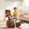Jouet Cheval à Sauter Gonflable avec Pompe, 100 kg Capacité, Jouet d'Intérieur/Extérieur pour Enfants 5+ et Adultes, Palleur Géant Résistant