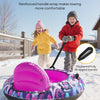 Tube à neige avec housse en toile de qualité supérieure pour enfants, tube à neige gonflable robuste de 111,8 cm ROSE