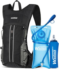 Sac d'Hydratation， Sac à Dos de Course Ultraléger，Sac à Dos de Vélo， avec Bouteille de 500ml & Vessie de 3L
