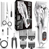 Tondeuse professionnelle pour poils épais, sans fil, écran LED à faible bruit, rechargeable avec kits de toilettage