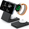 Chargeur Induction 3en1 Smartphone Montre Ecouteurs Magnétique Pliable Résistant Charge 20W NOIR