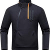 Veste Moto Homme Taille L Toutes Saisons avec CE Epaulettes Coudières Equipement pour Motocyclistes, Doublure Amovible,Coupe-Vent et Résistante au Froid