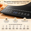 Chauffe-Plat Électrique Pliable en Verre,3-in-1 Chauffante Pliable avec Températures Réglables 30-120℃ et Minuteur 1-24H, Chauffe Plat Electrique Buffet pour Buffets Fête, Voyag Réunions
