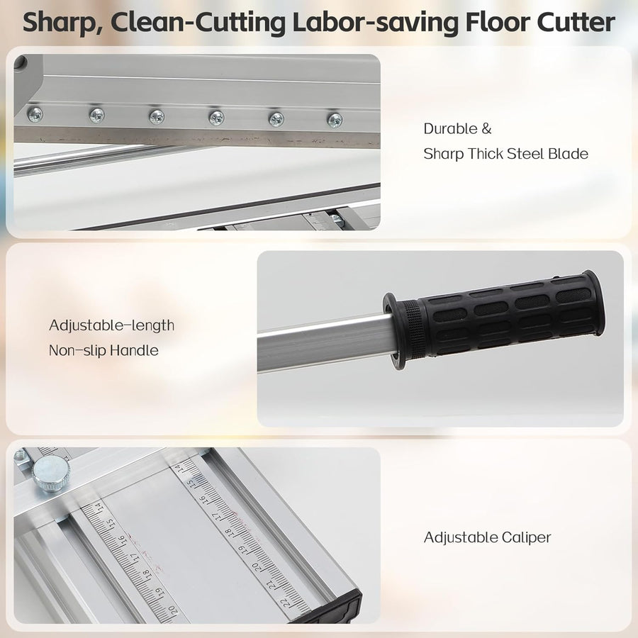 Coupe-Sol Stratifié 300 mm, Presse coupante pour stratifié et vinyle, outil de découpe de sol pour LVT, LVP, WPC, SPC, PVC et parquet