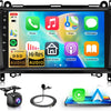 【8 Cœurs 4+64G】 Qualcomm Snapdragon Autoradio pour Mercedes Benz B200 W169 W245 W639 Sprinter Vito Viano avec DSP 5G WiFi Carplay Android Auto, 1280P QLED Écran Tactile Bluetooth 5.1 GPS FM/RDS