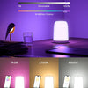 Lampe de Chevet Connectée, Veilleuse LED WiFi RGBWW Multicolore Dimmable avec Commande Vocale et Contrôle à Distance Compatible Assistant Vocaux