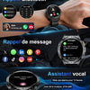 Montre Connectée Homme avec 1.62'' AMOLED Écran/LED Lampe/730mAh Batterie,Smartwatch Homme avec 100+ Modes Sportifs,24/7 Moniteur de Fréquence Cardiaque et Sommeil pour Android iOS