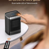 Chauffage d'appoint, 2000W PTC Chauffage Electrique, Télécommande, 3 Modes, Protection Surchauffe & Basculement, Minuterie 12H, 70°Oscillation, Radiateur Soufflant
