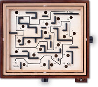 Jeu de Labyrinthe en Bois, Jeu d'équilibre Labyrinthe de qualité supérieure, Plateau Classique Robuste de 33,5 cm, défi de Coordination œil-Main