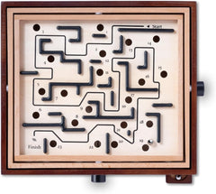 Jeu de Labyrinthe en Bois, Jeu d'équilibre Labyrinthe de qualité supérieure, Plateau Classique Robuste de 33,5 cm, défi de Coordination œil-Main