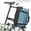 Sac de voyage BDR pour vélo pliable – Sac à dos, sac de sport, sac de rangement combiné avec KLICKfix UniKlip 2.0 37L | résistant à l'eau MARRON