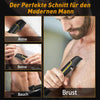 Tondeuse Corps Intime Homme Etanche IPX6 5 Têtes de Coupe, Rasoir Intime Homme pour Dos, Parties Intimes, Poitrine, Jambe