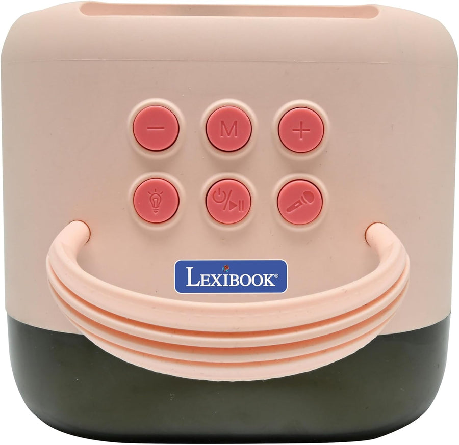 Lexibook, Enceinte Karaoké sans Fil avec 2 Micros, Rose