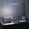 Multiprise 7 en 1 avec station de charge rapide, 4 ports CA, 2 ports USB-C, affichage LED et double interrupteur