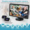 Caméra Voiture Bébé pour 2 Enfants : Écran IPS 7 Pouces avec Deux Caméras pour Siège Auto, Écran Partagé, Vision Nocturne, HD 1080P - Caméra Arrière Facile à Installer