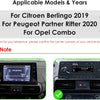 Ecran Carplay Autoradio Android 14 10,1" pour Citroën Berlingo 2019/Peugeot Partner Rifter 2020/Opel Combo 2 Go et 64 Go de mémoire, prend en charge Carplay sans fil/Android Auto, commande au volant, WiFi/4G, FM