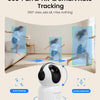 Caméra Surveillance 2K 3MP WiFi intérieure 360° Pan&Tilt Caméra IP, Vision Nocturne, Audio Bidirectionnel, Détection Humaine AI, Suivi de Mouvement, avec Carte Mémoire de 32 Go